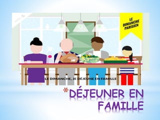 *DÉJEUNER EN
FAMILLE
 