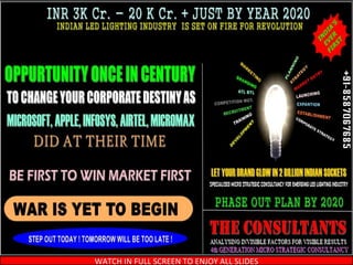 EXPLORE UNLIMITED COMMERCIAL MARKET OPPURTUNITY
WITH
 