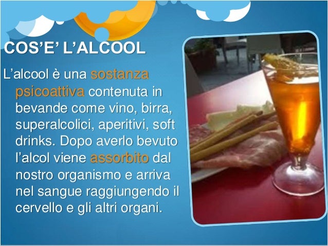Su uno o lalcolismo viene