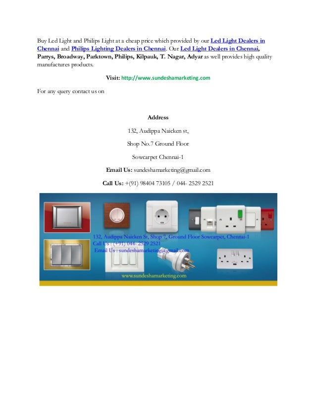 Led light dealers,philips lighting dealers in chennai