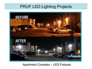 PRUF LED Lighting Projects
Apartment Complex – LED Fixtures
 