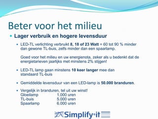 Een lampje met een doorsnee van 0,5 tot 9 mm.