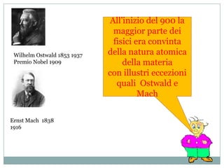 Nell'atomo gli elettroni ruotano intorno al nucleo su orbite circolari. Ognuna di queste orbite ha un raggio ben determinato. Bohr1885 -1962Il momento angolare degli elettroni é quantizzato. Esso può assumere soltanto certi valori (valori permessi), ma non può assumere i valori intermedi fra quelli permessi. 