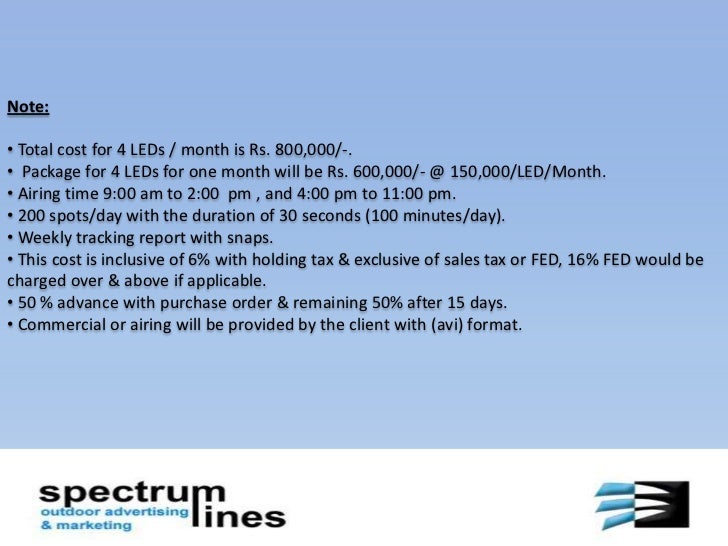 advertisement proposal