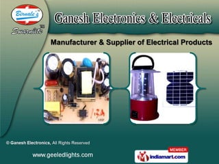 Manufacturer & Supplier of Electrical Products
 
