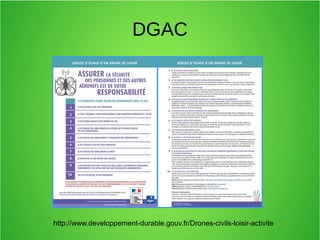 DGAC
http://www.developpement-durable.gouv.fr/Drones-civils-loisir-activite
 