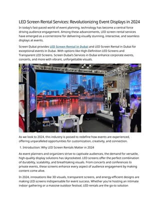 LED Screen Rental Services-Revolutionizing Event Displays in 2024.docx