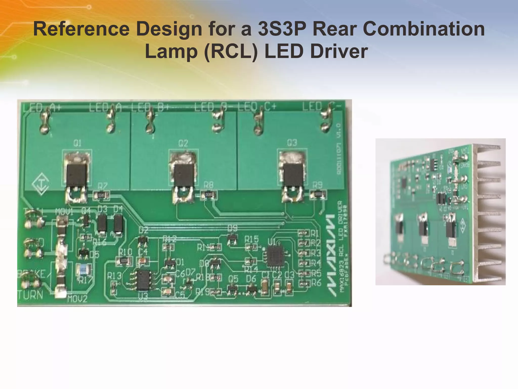 Reference Design for a 3S3P Rear Combination Lamp (RCL) LED Driver  