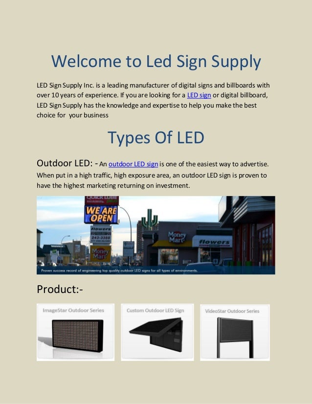 Business LED Signs