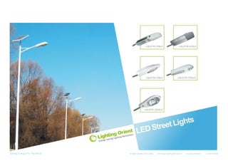 Led street lights manual Lighting Orient PPT