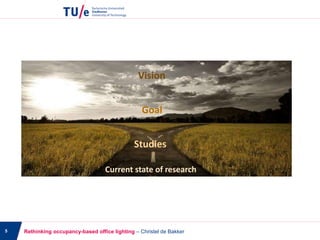 5 Rethinking occupancy-based office lighting – Christel de Bakker
Goal
Current state of research
Studies
Vision
 