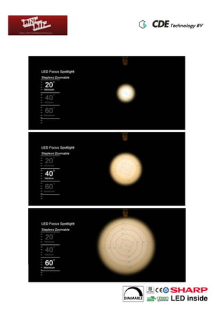Led track light 033 b series tunable lens