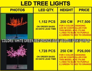 Led tree lights