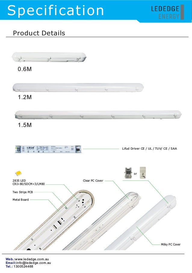 LED Tri Proof Light data_sheet