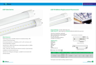 Ecoillumi LED Tube Light catalog