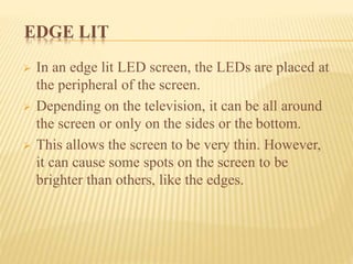 Led tv electronics | PPTX