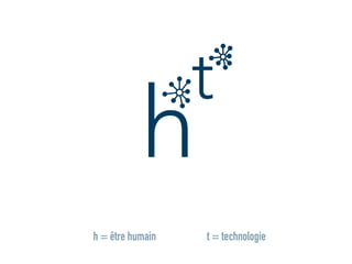 h
t
t = technologieh = être humain
 