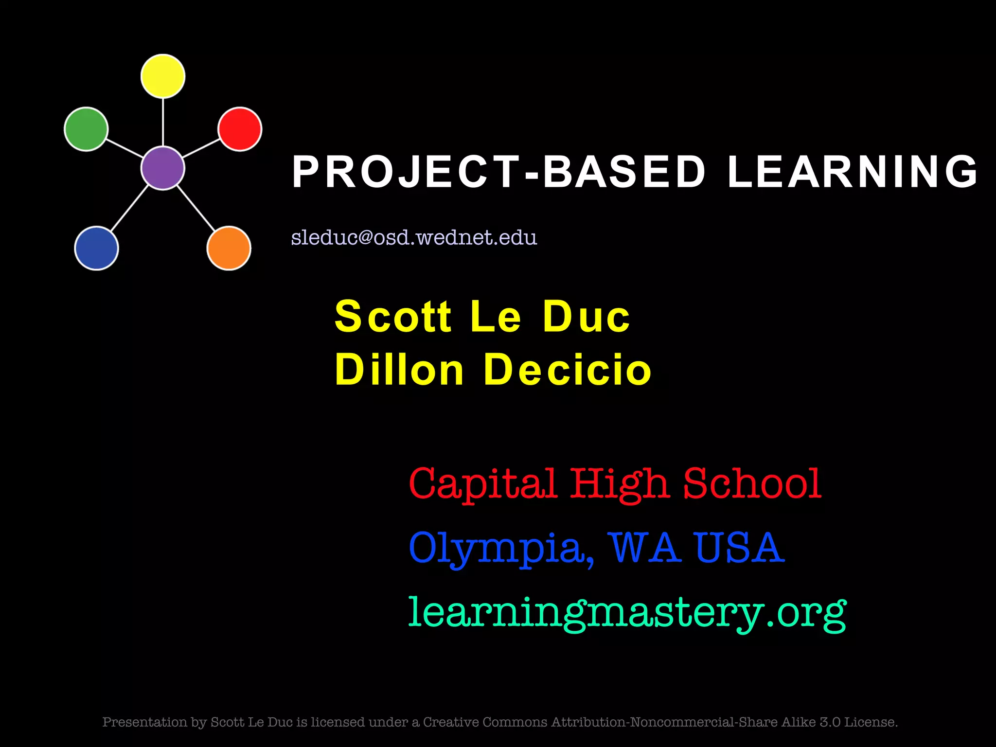 Scott Le Duc Dillon Decicio Capital High School Olympia, WA USA learningmastery.org 