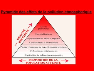 Pyramide des effets de la pollution atmospherique 