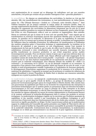 Paul-Marie Boulanger/IDD/09-10-09. Page 13
sont représentatives de ce courant qui se démarque du radicalisme vert par son ...