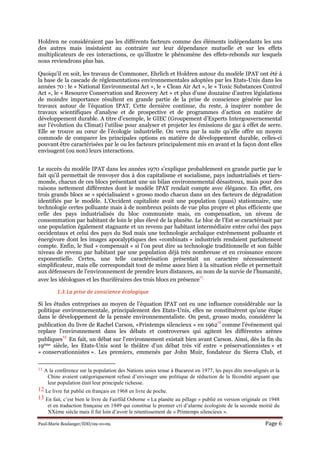 Paul-Marie Boulanger/IDD/09-10-09. Page 6
Holdren ne considéraient pas les différents facteurs comme des éléments indépend...