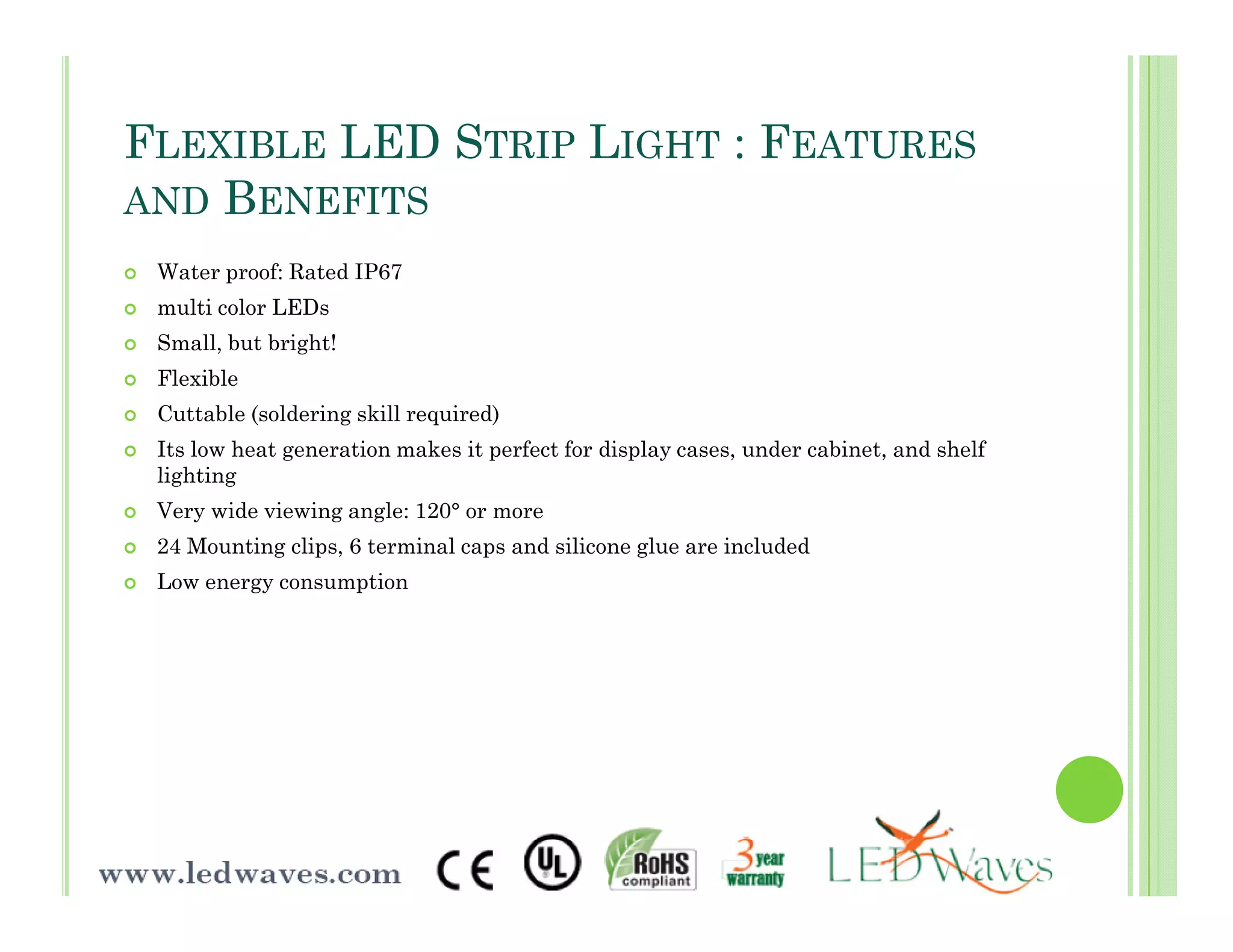 Led Waves Product Presentation | PDF