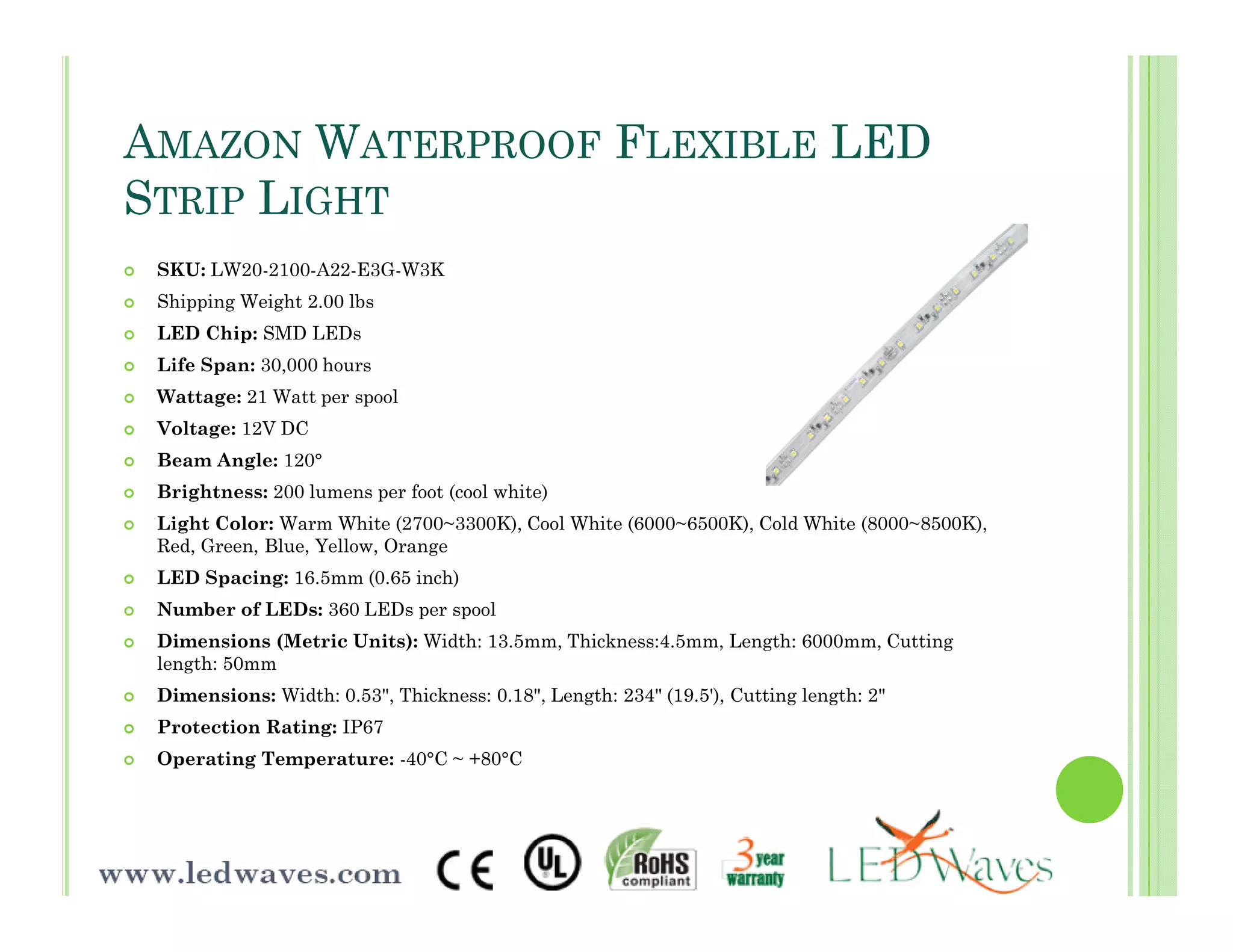 Led Waves Product Presentation | PDF
