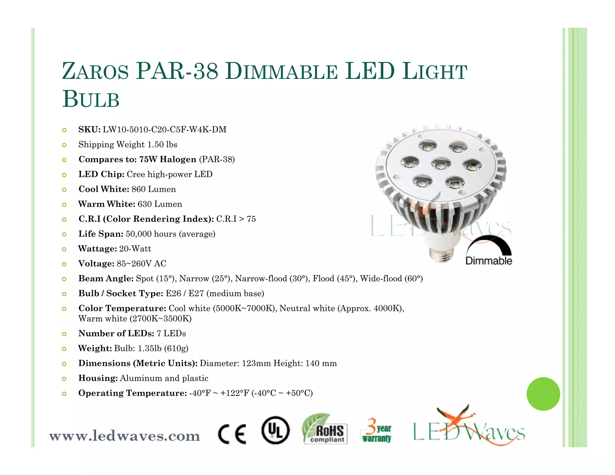 Led Waves Product Presentation | PDF