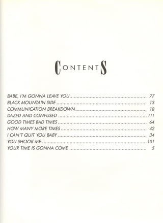 Led Zeppelin 1 off the record