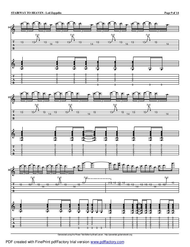 Tablatura Stairway To Heaven Guitarra Acustica