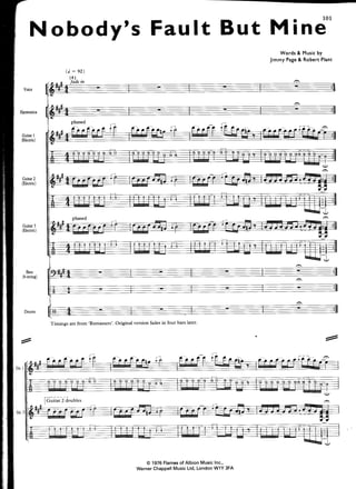 Led Zeppelin Presence off the record