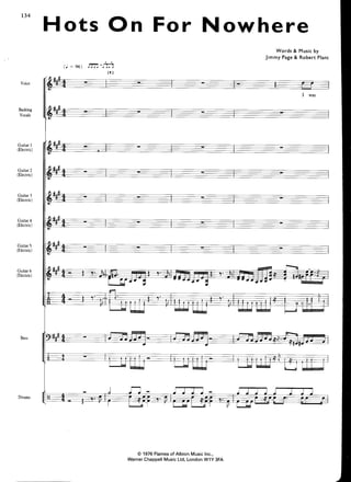 Led Zeppelin Presence off the record