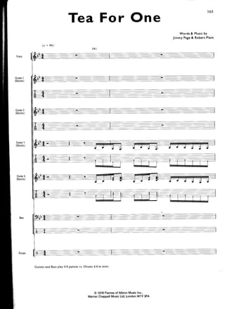 Led Zeppelin Presence off the record