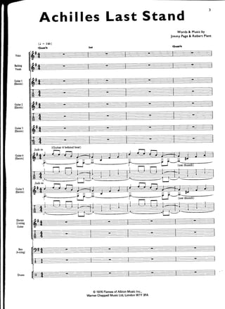 Led Zeppelin Presence off the record