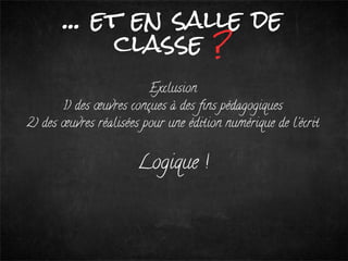 Exception pedagogique : le e learning hors-jeu