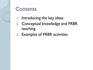 FRBR, conceptual knowledge, and Harry Potter: change and innovation in ...