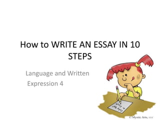 How to WRITE AN ESSAY IN 10
STEPS
Language and Written
Expression 4
 