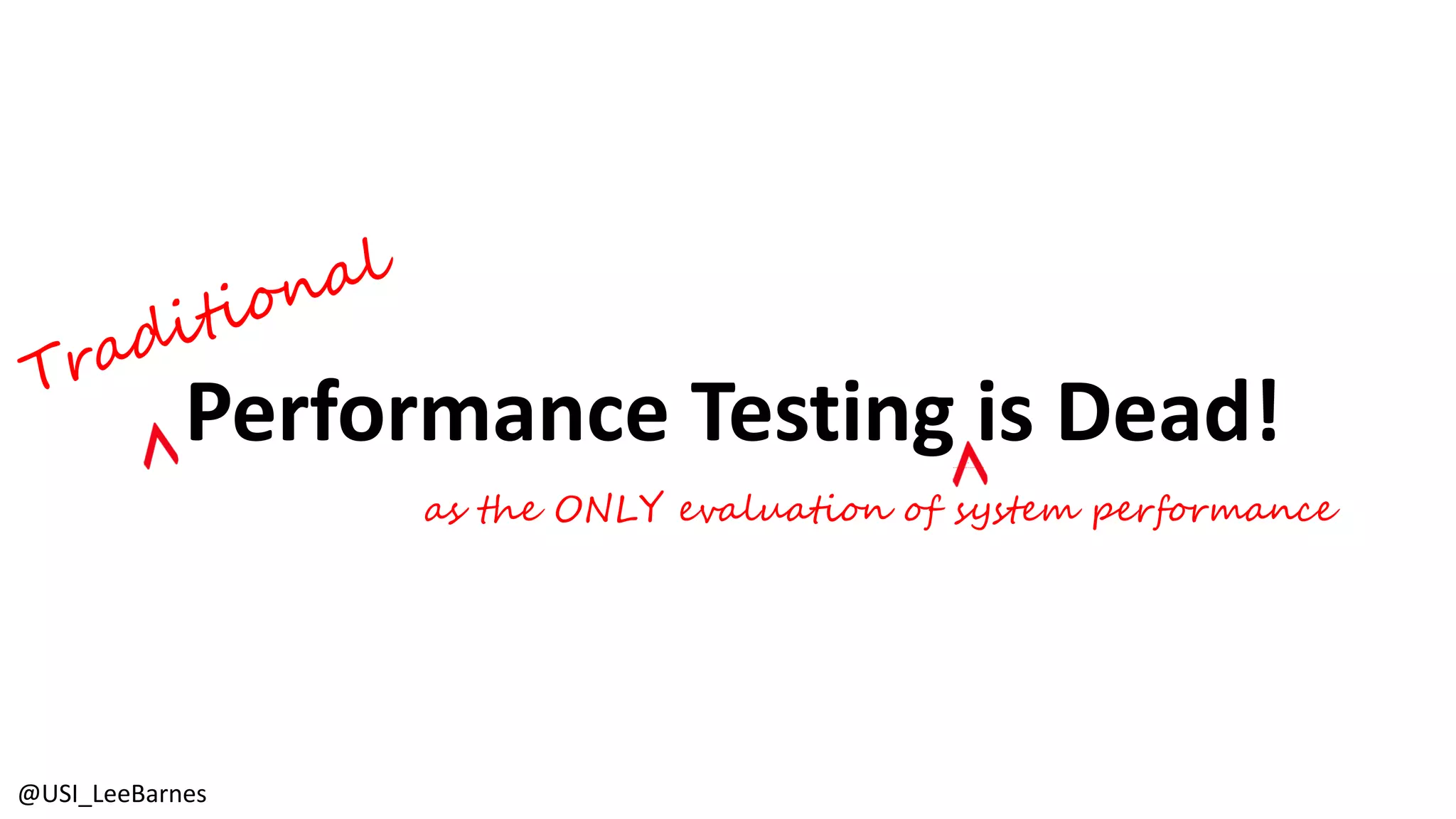 Continuous Performance Testing in DevOps - Lee Barnes | PDF