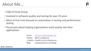 Continuous Performance Testing in DevOps - Lee Barnes | PDF