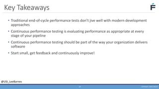 Continuous Performance Testing in DevOps - Lee Barnes | PDF