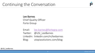 Continuous Performance Testing in DevOps - Lee Barnes | PDF