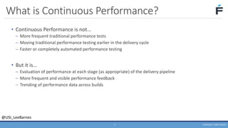 Continuous Performance Testing in DevOps - Lee Barnes | PDF