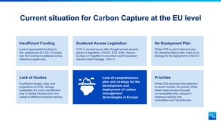 EUROPEAN CCS INFRASTRUCTURE IN REGARD TO LOW-CARBON INDUSTRIAL HUBS | PPTX