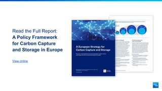 EUROPEAN CCS INFRASTRUCTURE IN REGARD TO LOW-CARBON INDUSTRIAL HUBS | PPTX