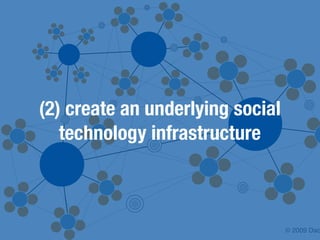 (2) create an underlying social
   technology infrastructure



                                  © 2009 Dac
 