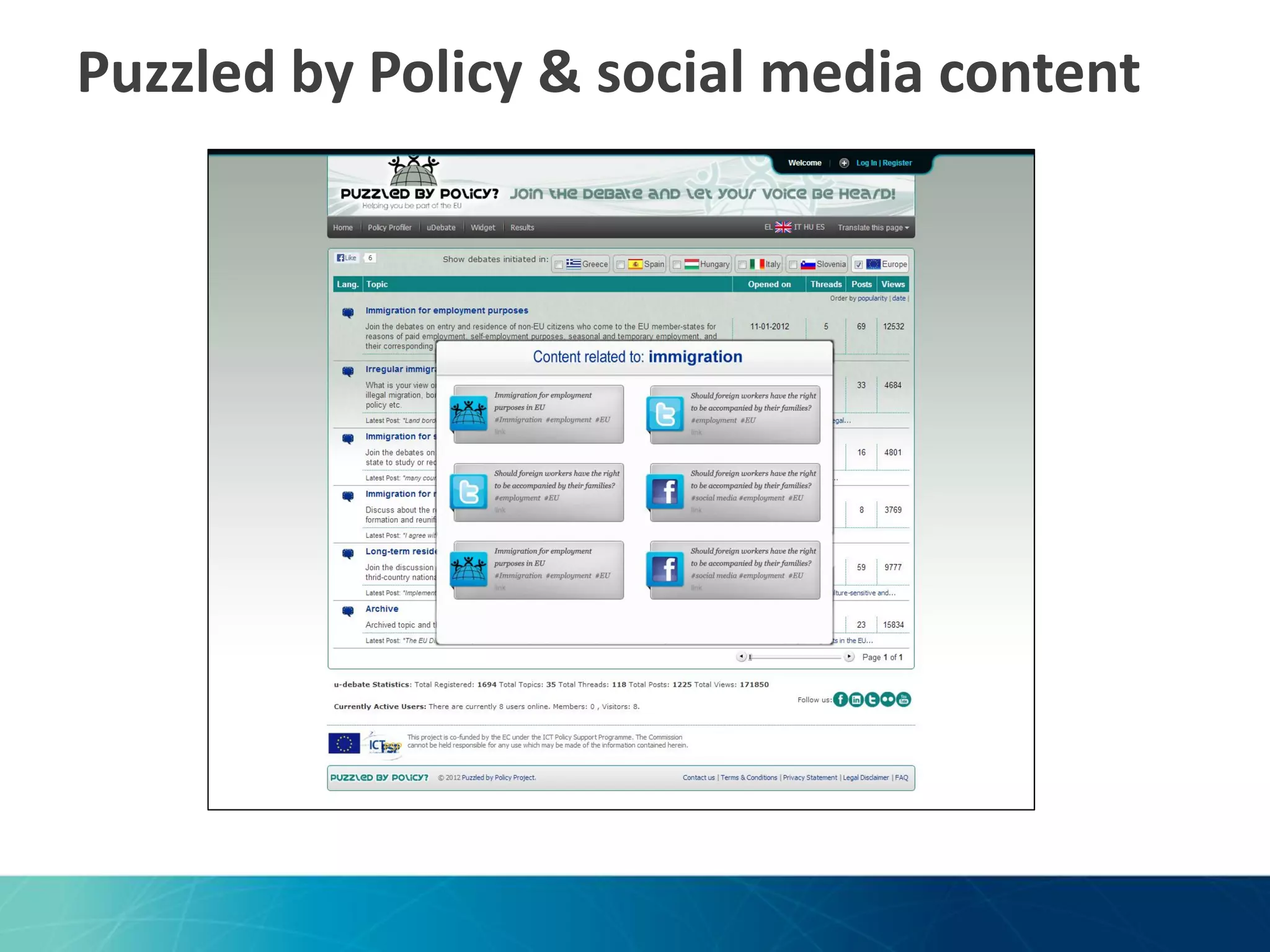 Puzzled by Policy & social media content

 