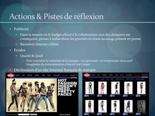 Nos recommandationsRedécouvrir, comprendre et redéfinir un positionnement clair, en phase avec son identité, retrouver l'ADN de la marqueEt décliner des actions en cohérence avec cette identitéObjectif d’image à privilégier Mieux appréhender les mécanismes du 360° Un message phare à décliner sur différents supports : un message, plusieurs déclinaisons et des cibles choisies  VS plusieurs messages à tout le monde Pas d’éparpillement !Pas « d’arrosage » massif mais un plan de communication avec des étapes-clés d’actions intelligemment dispersées. 