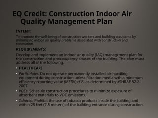 Iaq Plan Sample LEED - Group 2-Energy and Atmosphere.pptx