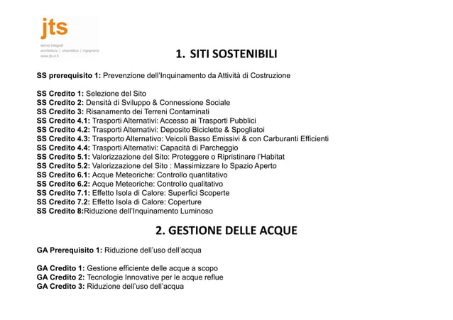 Leed: sistema di certificazionne | PPT