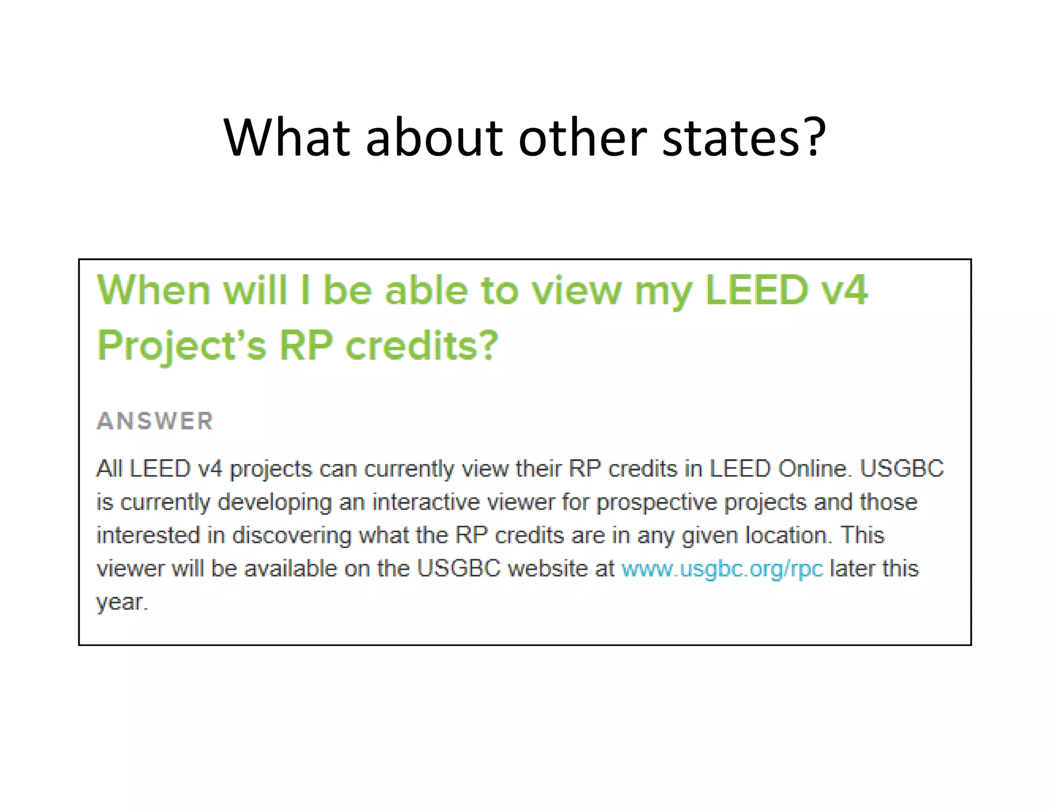 What about other states?
 